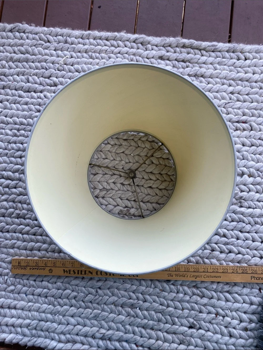 Neutral Cream celadon Linen Lamp Shade - Classic Drum Style